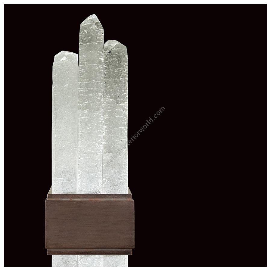 Patinated bronze finish