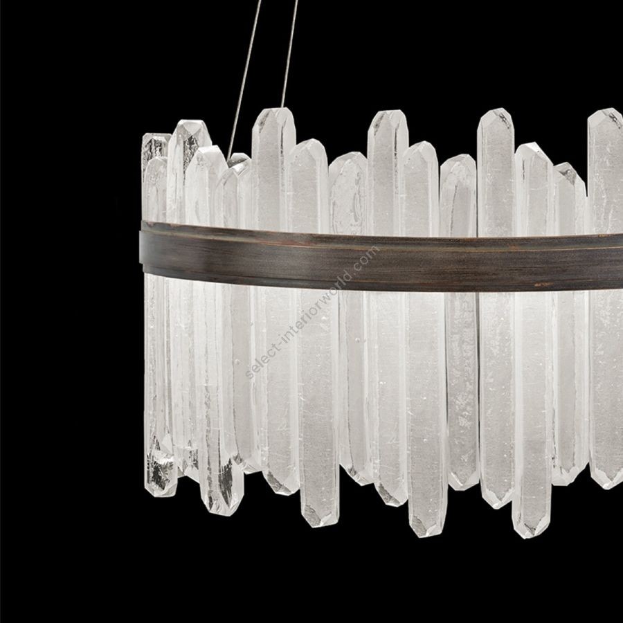 Patinated bronze finish