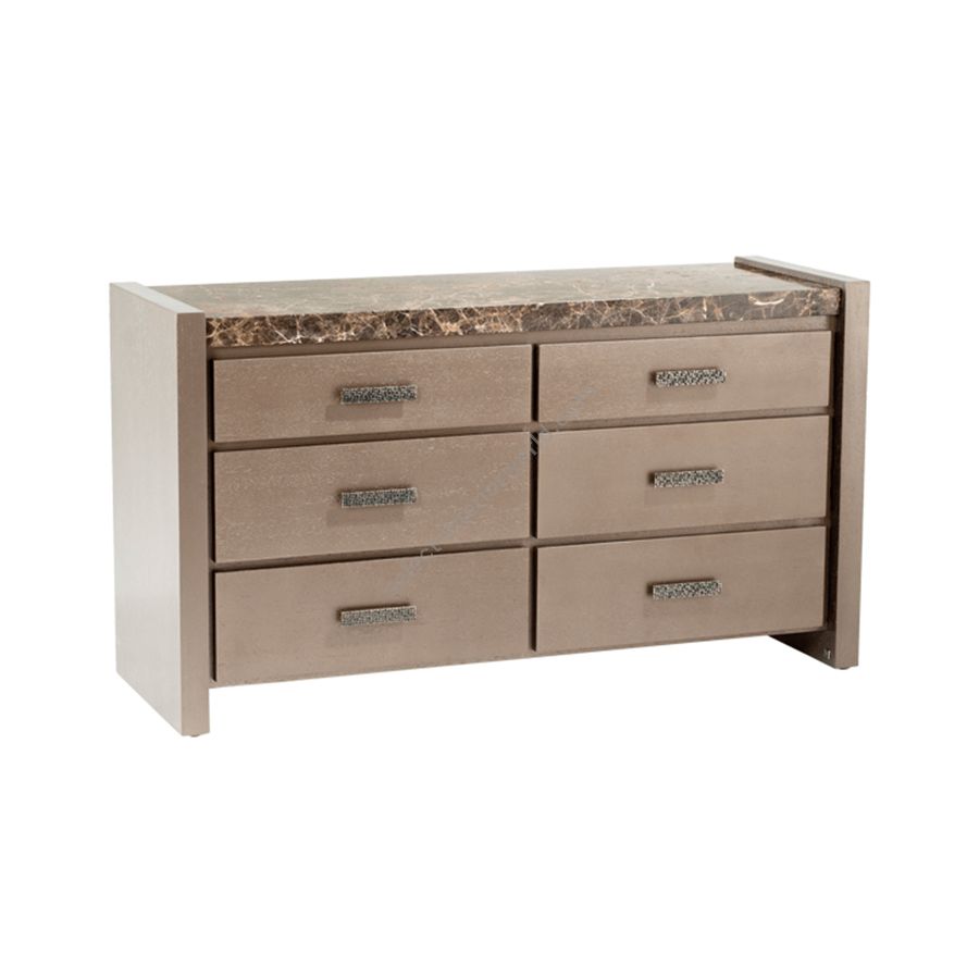 Champagne wood finish / Champagne marble top