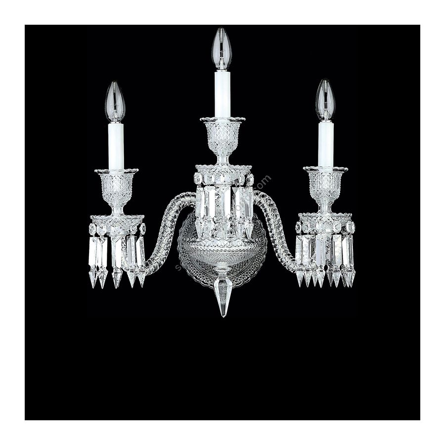 Clear Glass / Without Lampshades / 3 lights (cm.: 47 x 50 x 32 / inch.: 18.5" x 19.69" x 12.6")