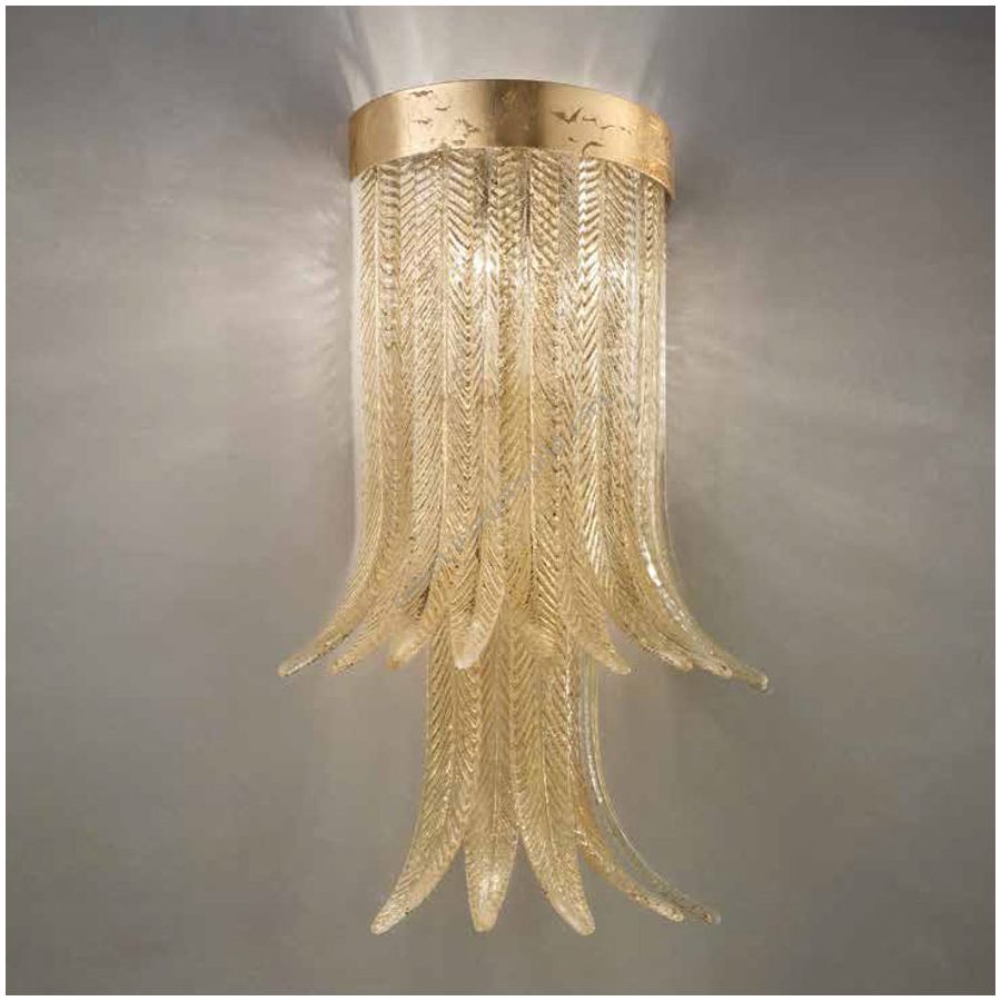 Finish metal: Gold leaf MXD, Glass colour: Clear gold colour COF G