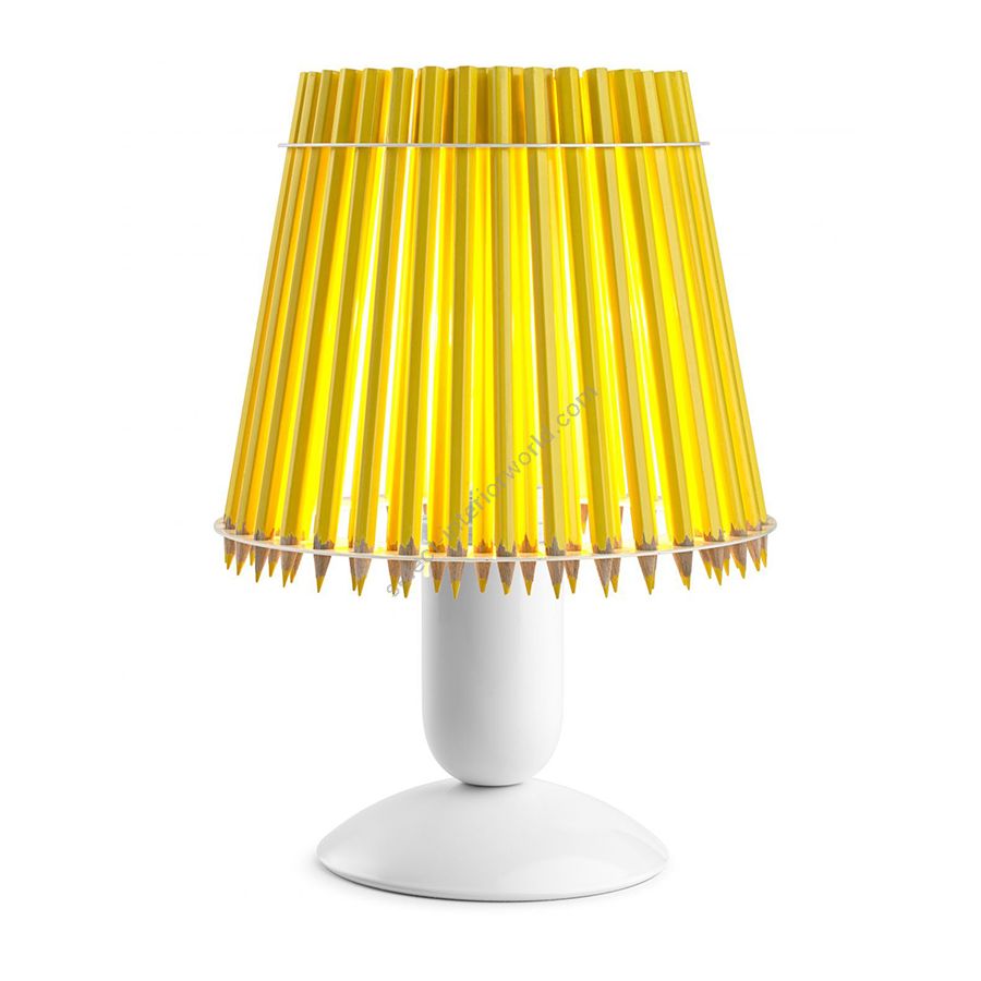 Pencil Lamp Table Yellow