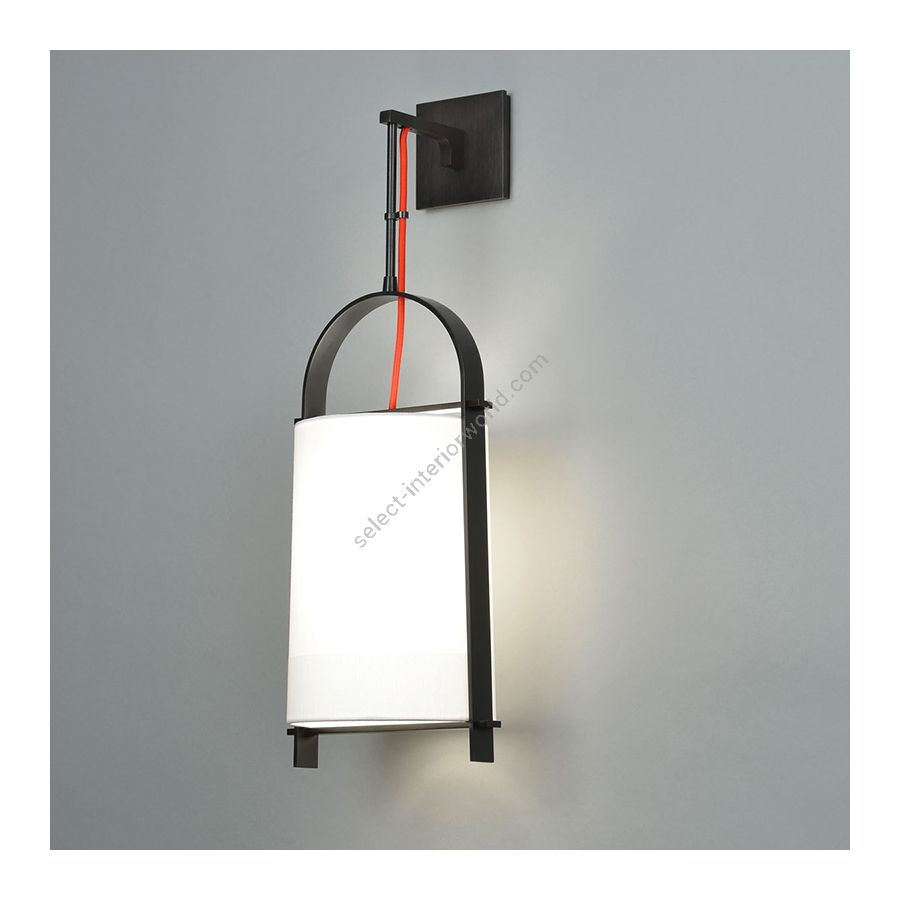 Blackened Brass finish with red cord