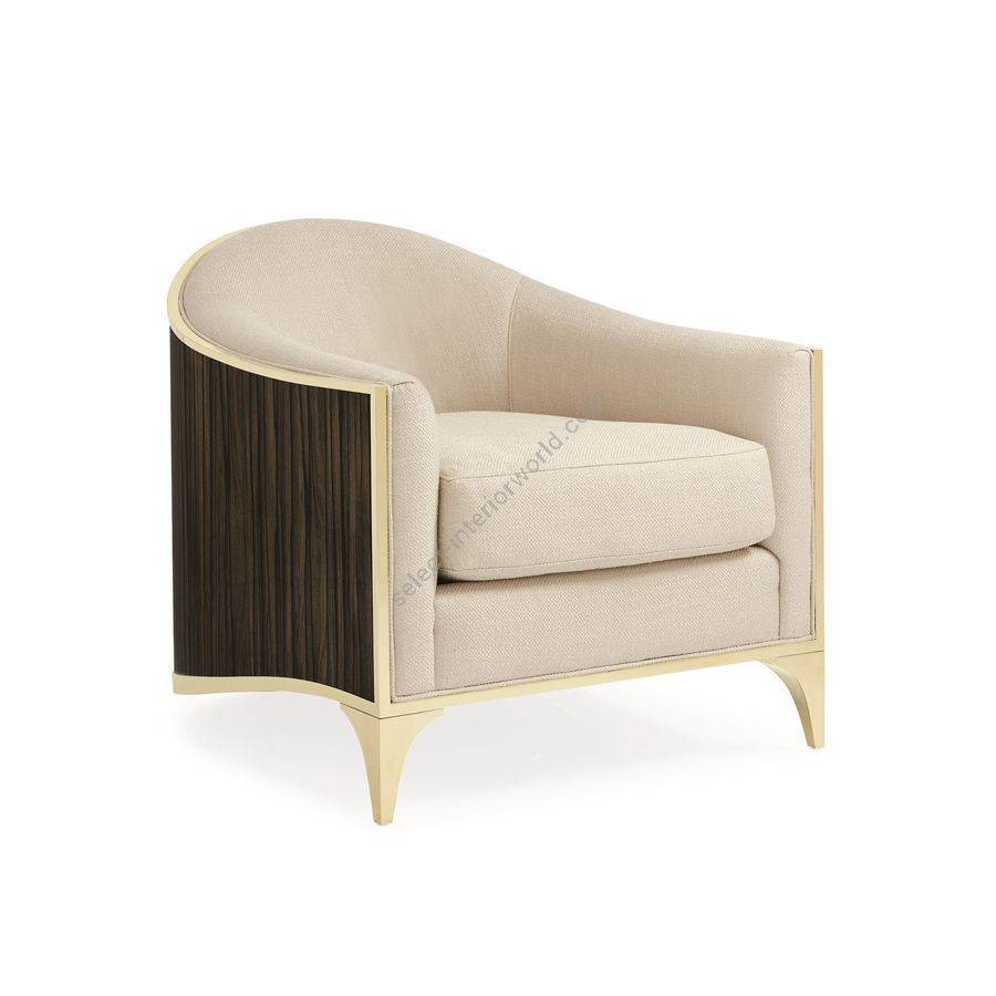 Majestic Gold and Striped Ebony Finishes with Beige Fabric (2585 71CC)