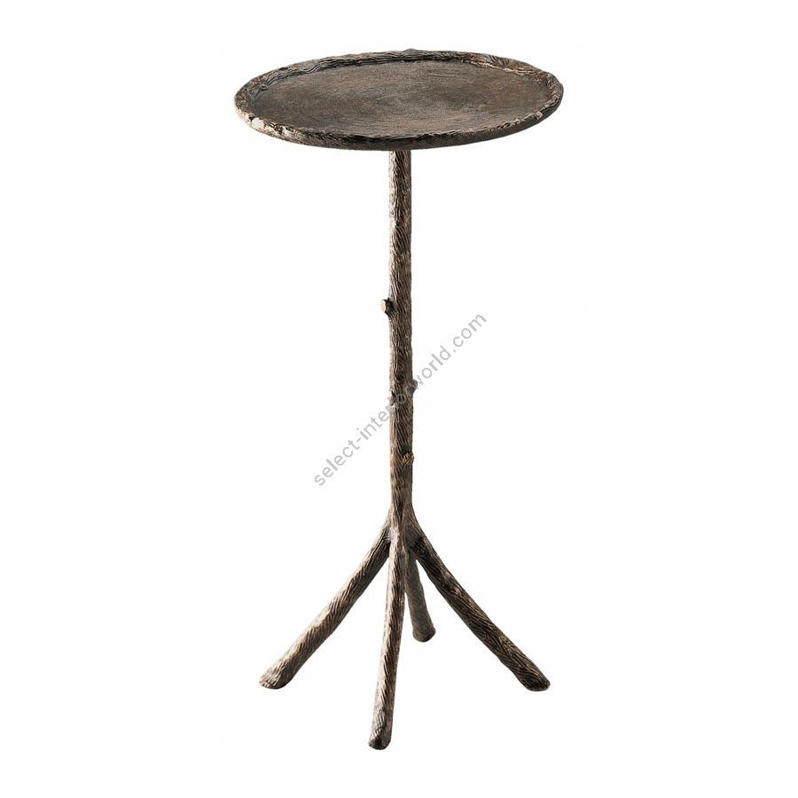 Natural patina finish / Top without bird and nest / cm.: 55.88 x 30.48 x 30.48 / inch.: 22” x 12” x 12”