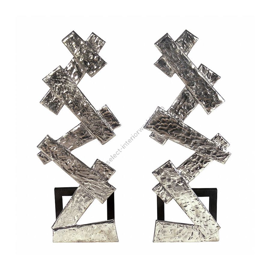 Polished white bronze finish