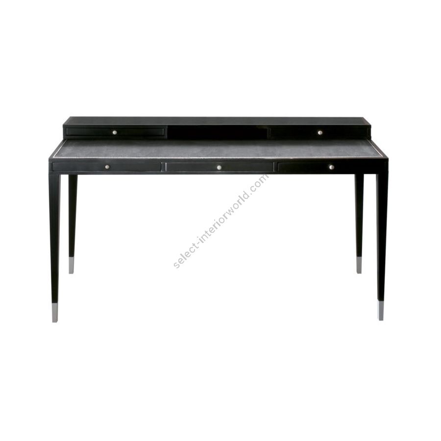 Finish Gloss black lacquered, Top Dark galuchat, ivory coloured handles & tips
cm.: 81 x 140 x 55 / inch.: 31.88" x 55.11" x 21.65"