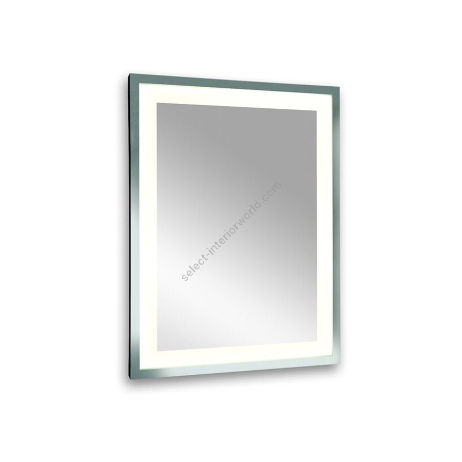 Mirror with inside lighted / Polished inox frame