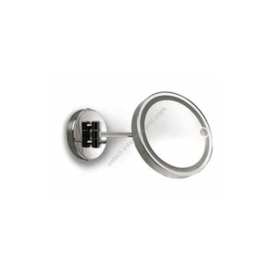 Magnifying mirror with light / Chrome finish