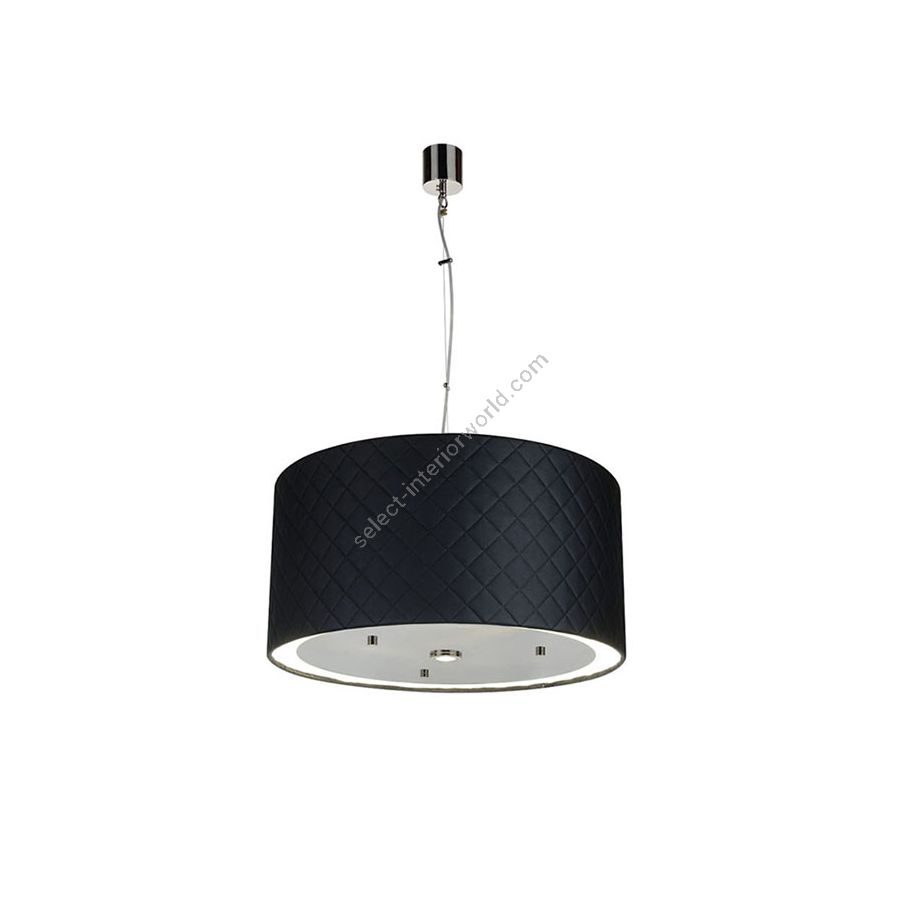 Black faux leather lampshade