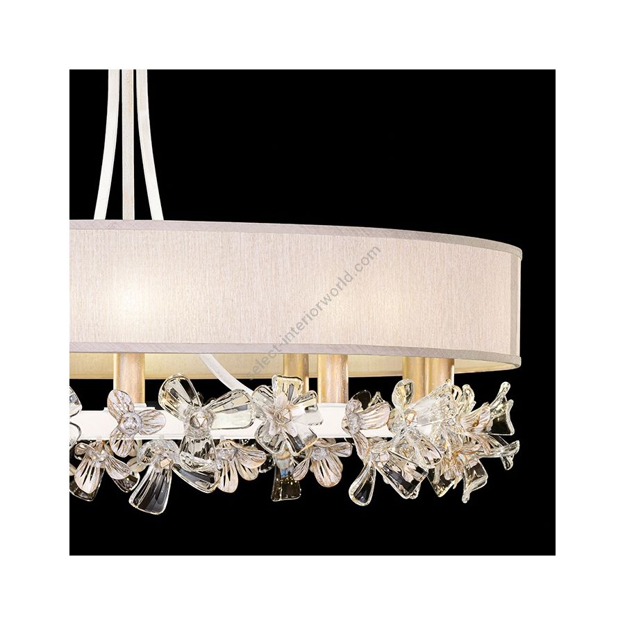 White Gesso / Champagne Fabric Shade 915240-32