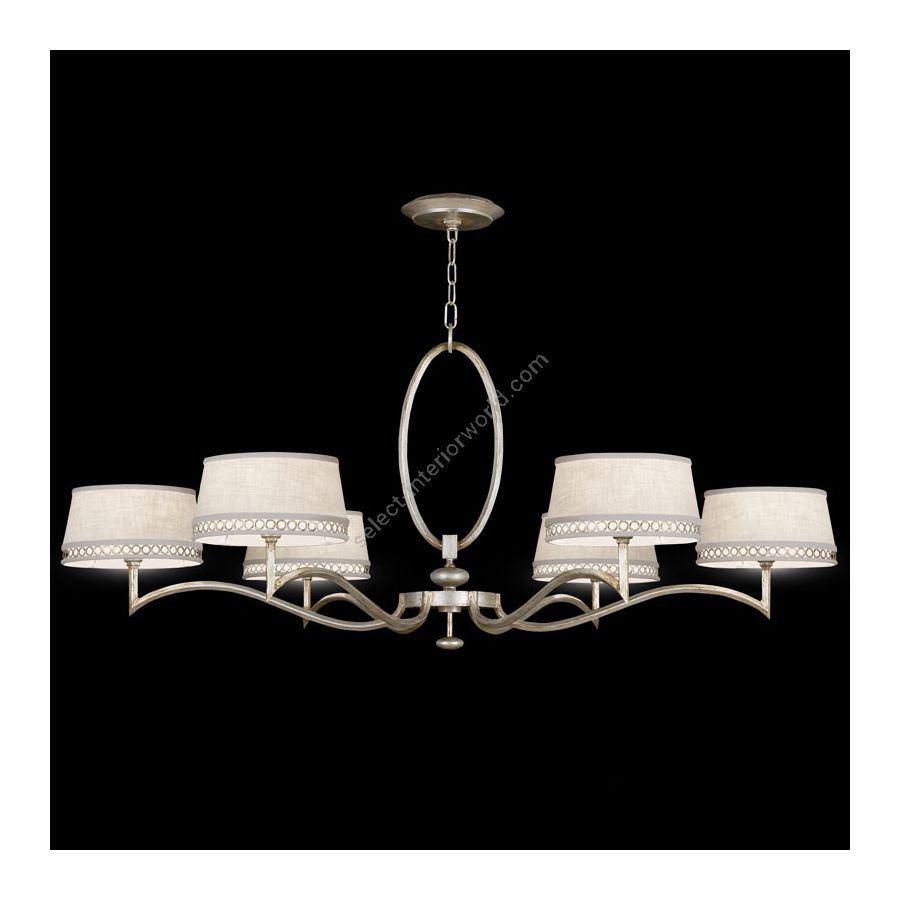 Platinized silver leaf finish