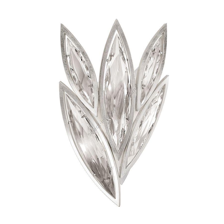 Platinized silver leaf finish