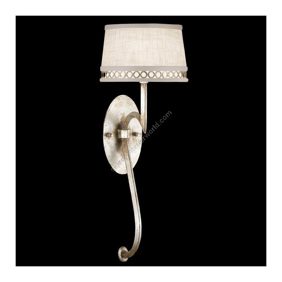 Platinized silver leaf finish