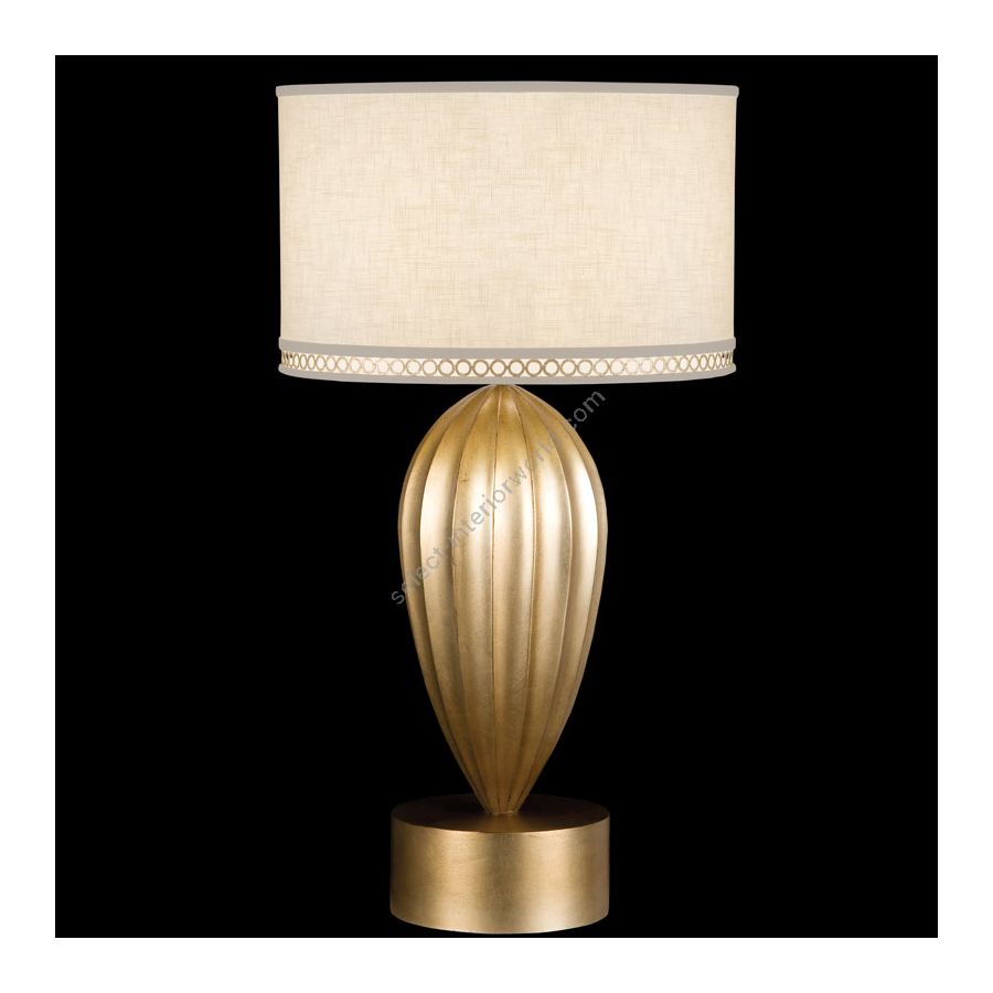 Burnished gold leaf finish