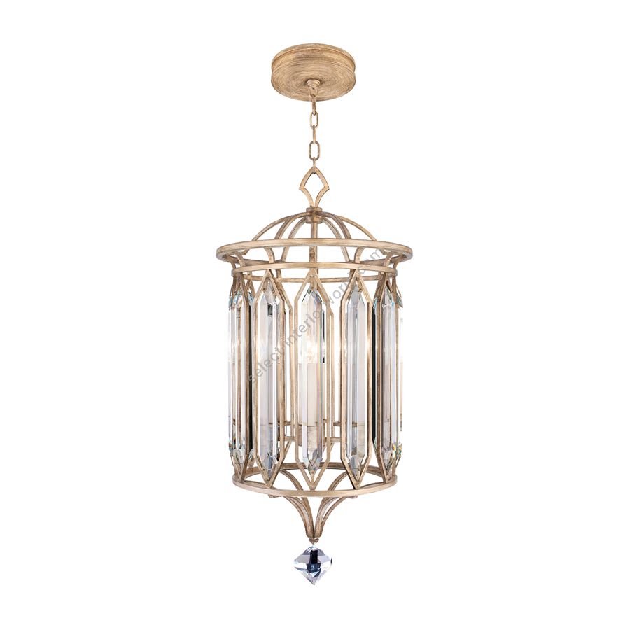 Washed pale gold finish, cm.: H 84 x W 37 / inch.: H 33" x W 14.5"