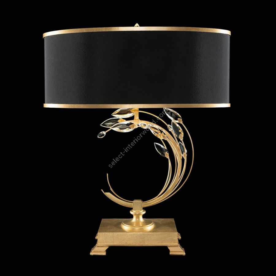 Gold Leaf / Black Fabric Shade - 771510-34