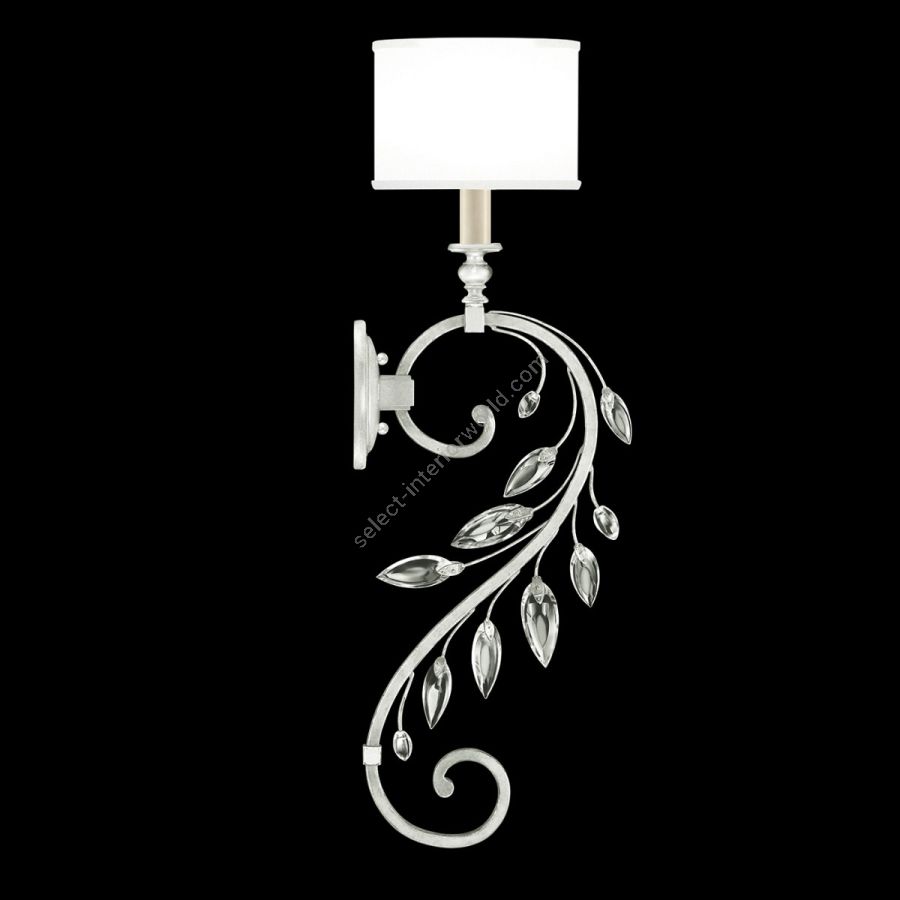 Silver Leaf / White Fabric Shade - 774650-41