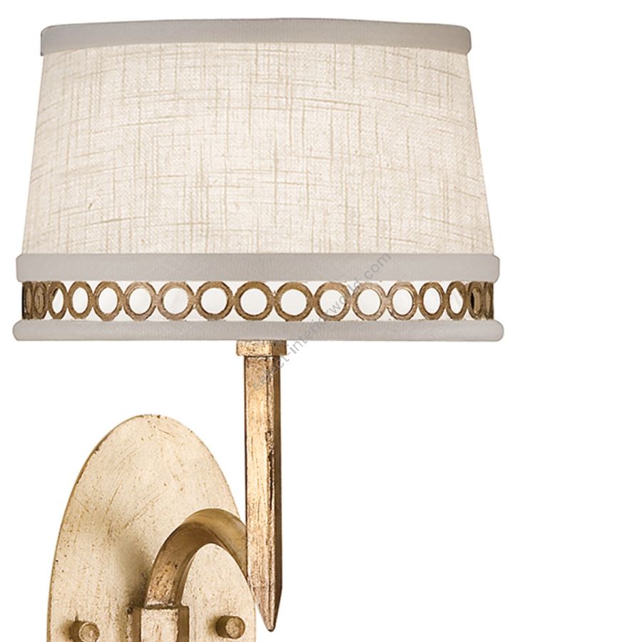 Gold / White Linen Shades - 784650-2