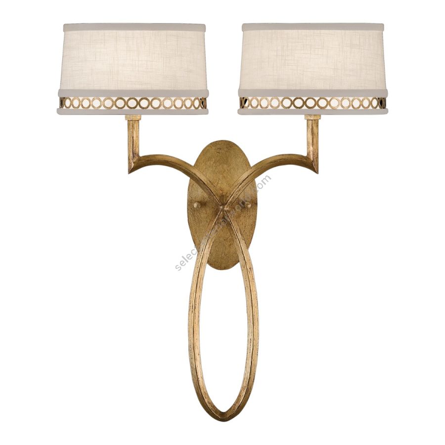 Gold / White Linen Shades - 784750-2