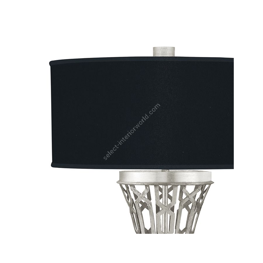 Silver Leaf / Black Fabric & Silver Inner Lining Shades - 784910-42