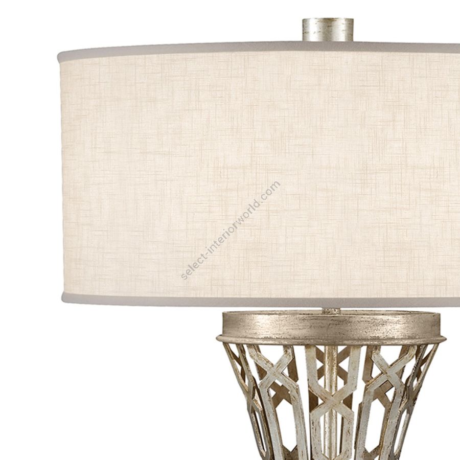 Silver / White Linen Shades - 784910