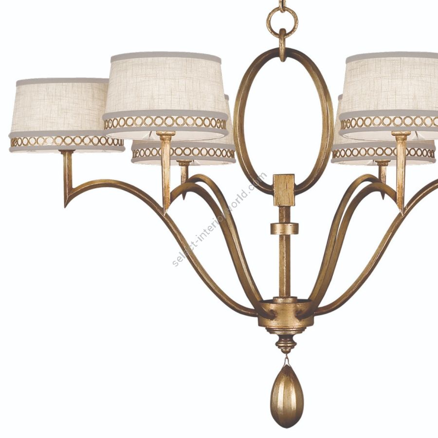 Gold / White Linen Shades - 785840-2