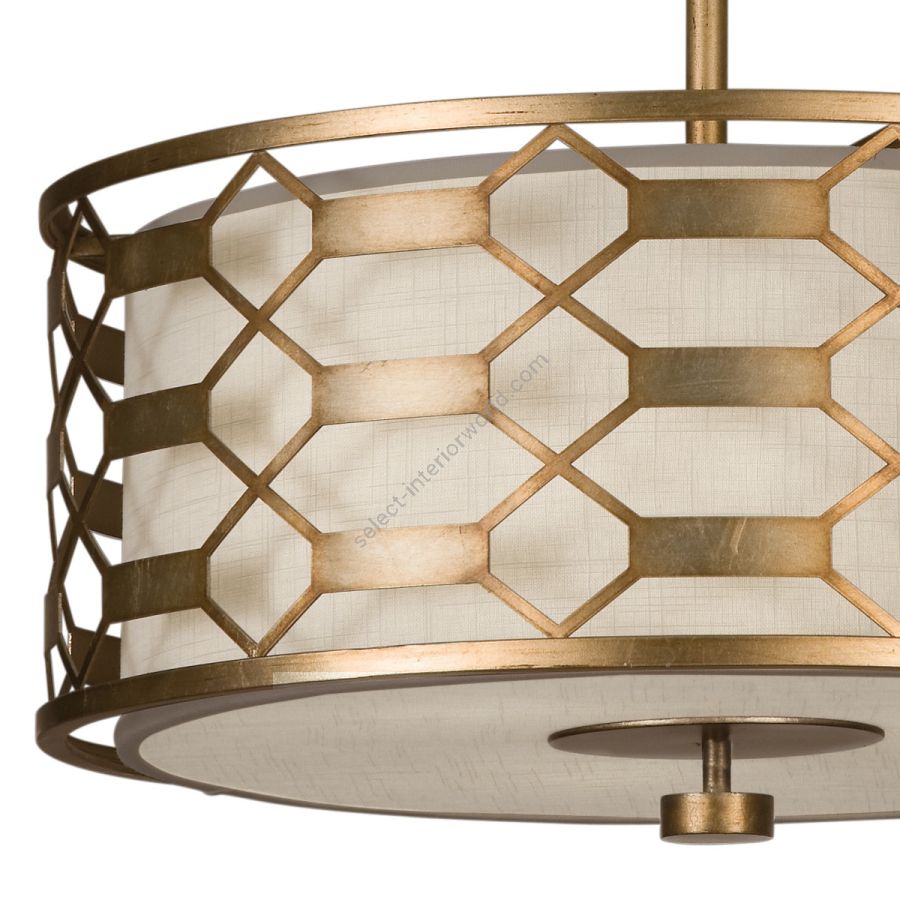 Gold / White Linen Shade - 787540-2