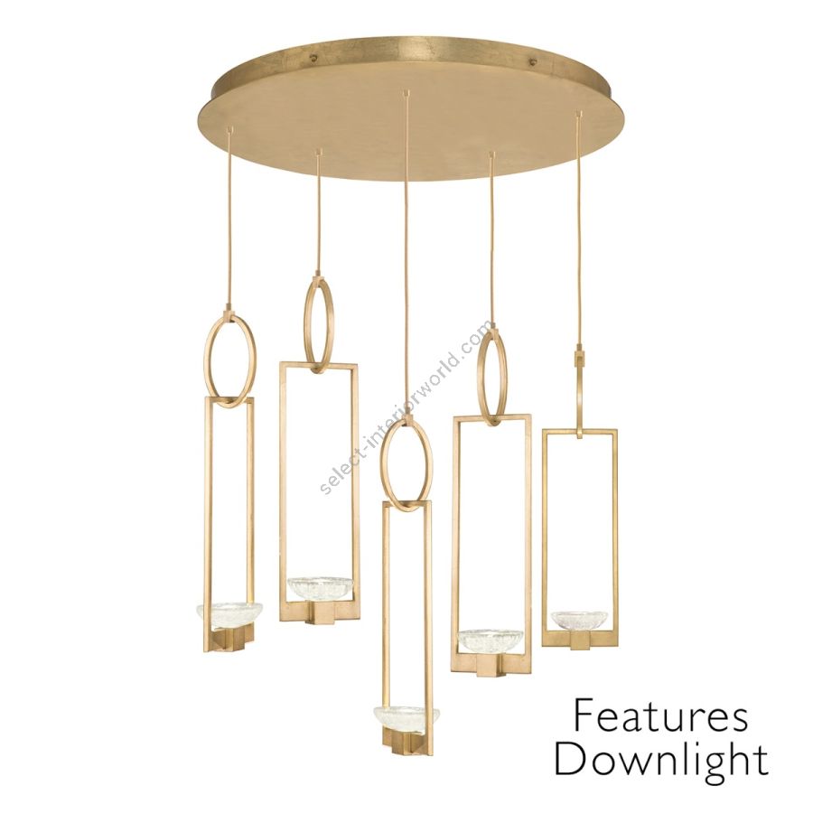 Gold/Features down light / 10 Lights - 893040-21