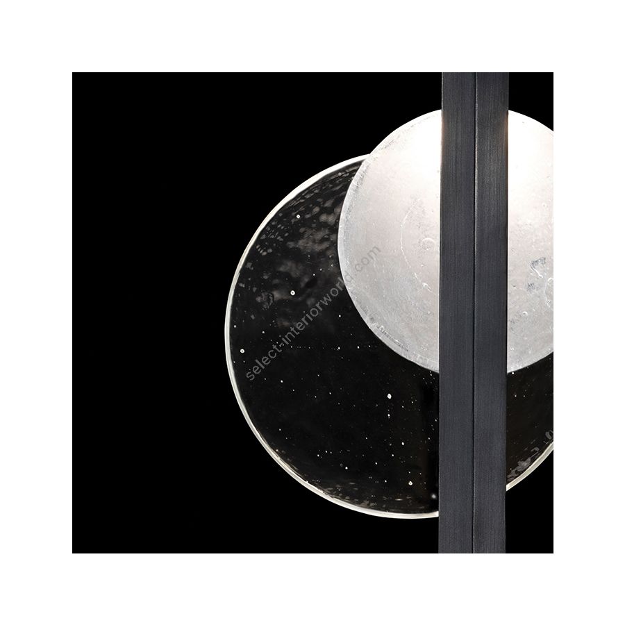 Black Iron / Clear & White Glass 920550-1