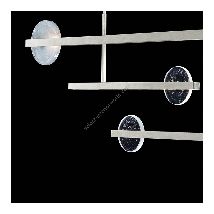 Silver Leaf / Clear & White Glass 921240-4