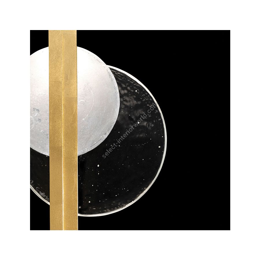 Gold Leaf / Clear & White Glass 921650-3