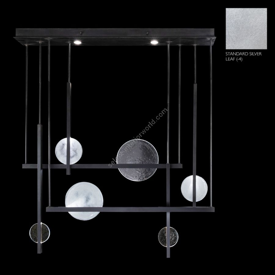 Silver Leaf / Clear & White Glass 922740-4