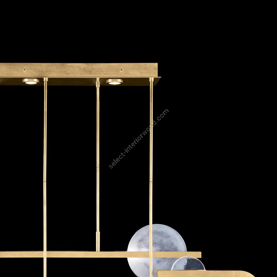 Gold Leaf / Clear & White Glass 922840-3