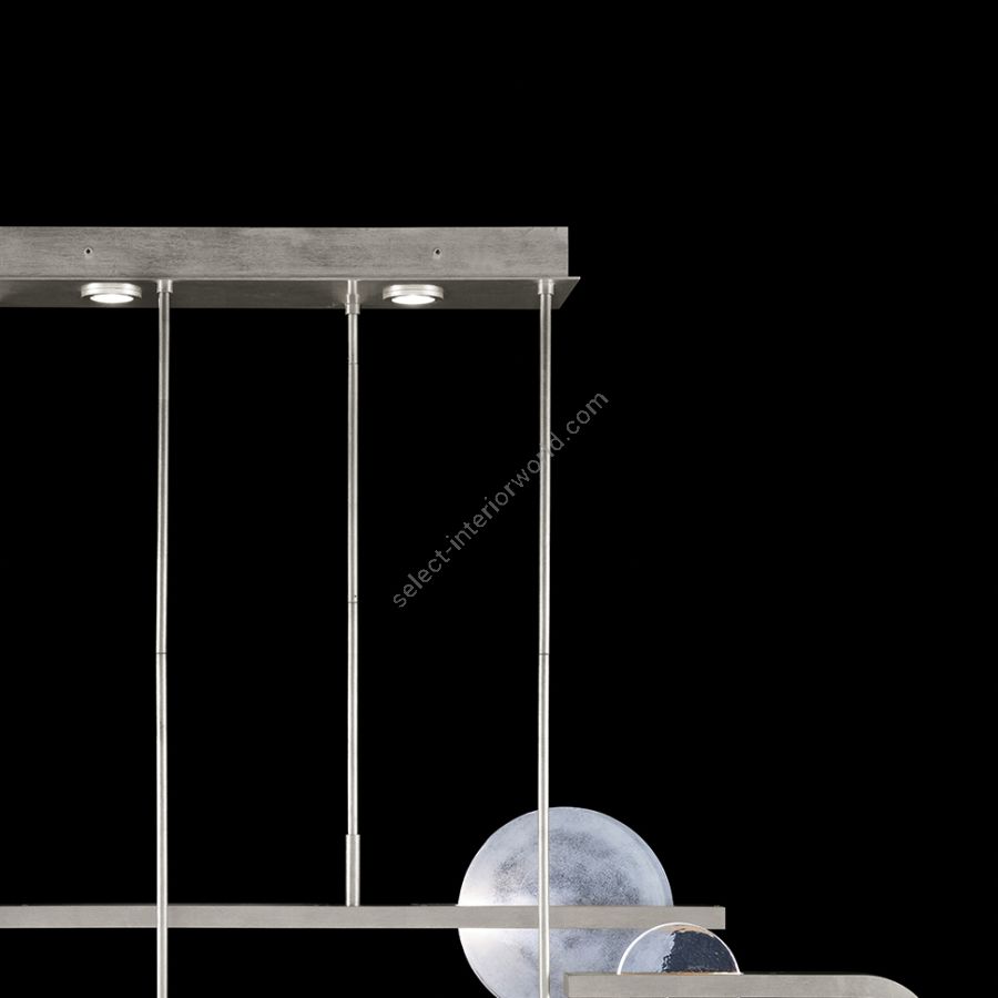 Silver Leaf / Clear & White Glass 922840-4