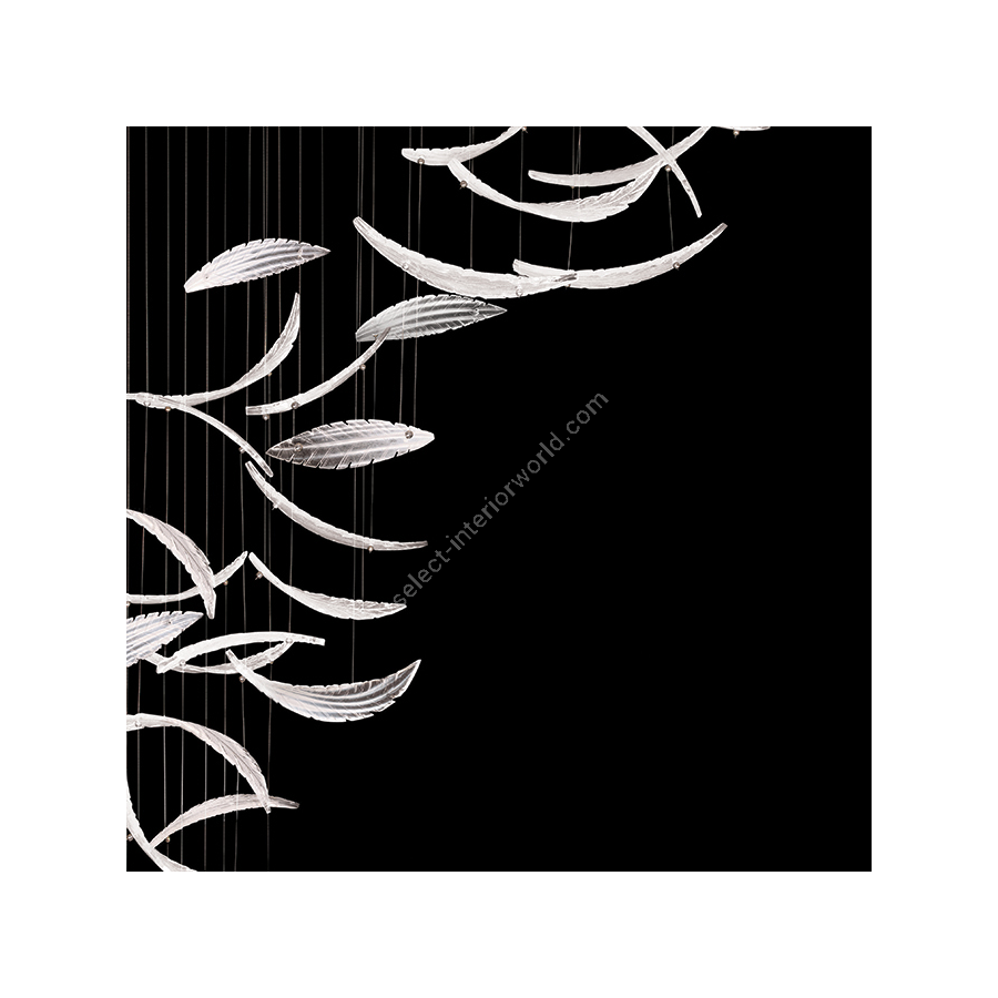 Elevate 54″ 894840-121 Silver / White “Plumes”