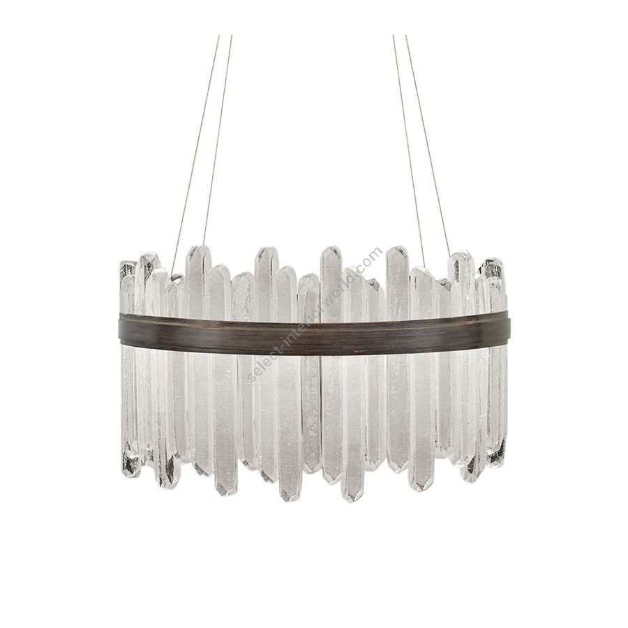 Patinated bronze finish