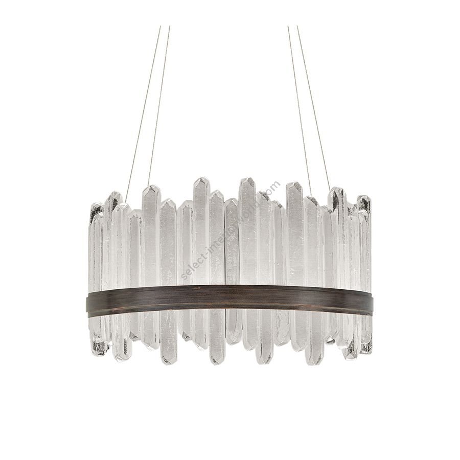 Patinated bronze finish