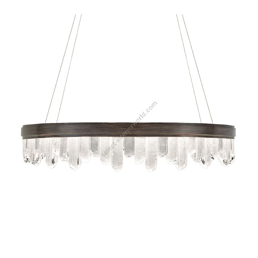 Patinated bronze finish