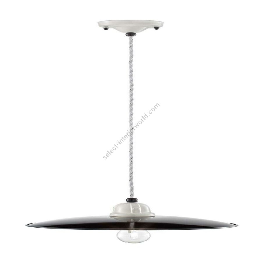 White and Black finish (cm.: W 35 x D 35 / inch.: W 13.7" x D 13.7")