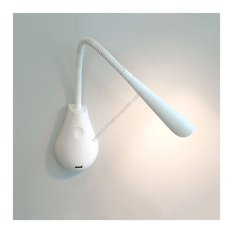 Wall mounted LED lamp / White finish