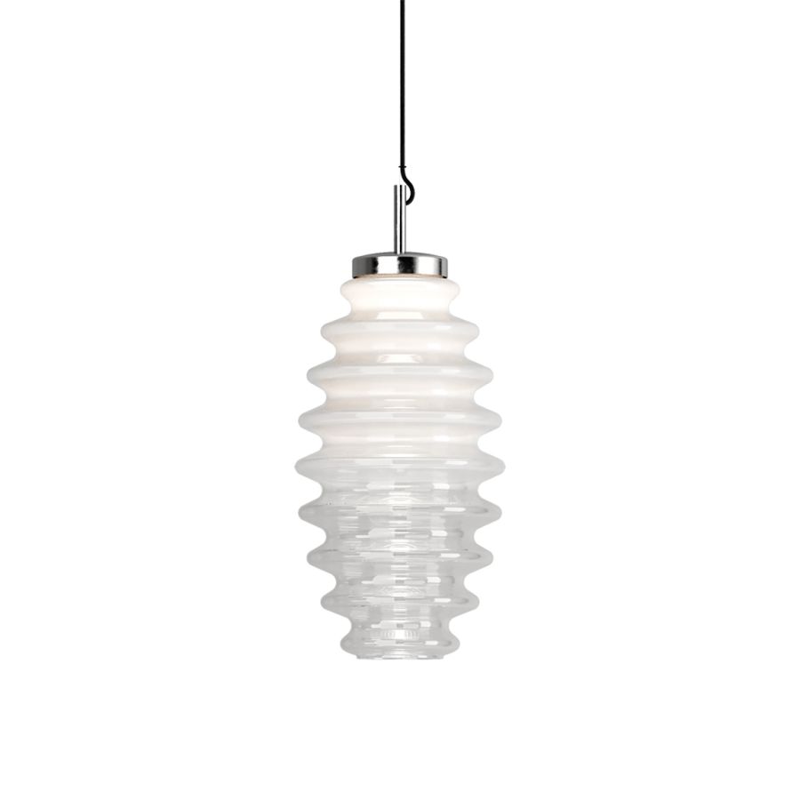 Suspension lamp / White glass colour