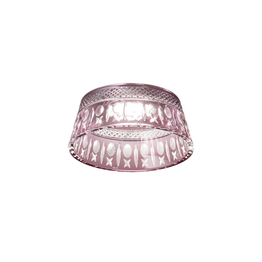 Ceiling spotlight / Aubergine colour glass