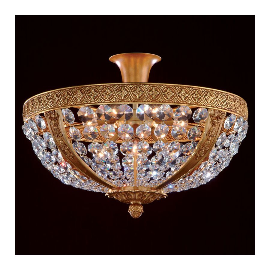 French Gold finish, Swarovski elements type crystal