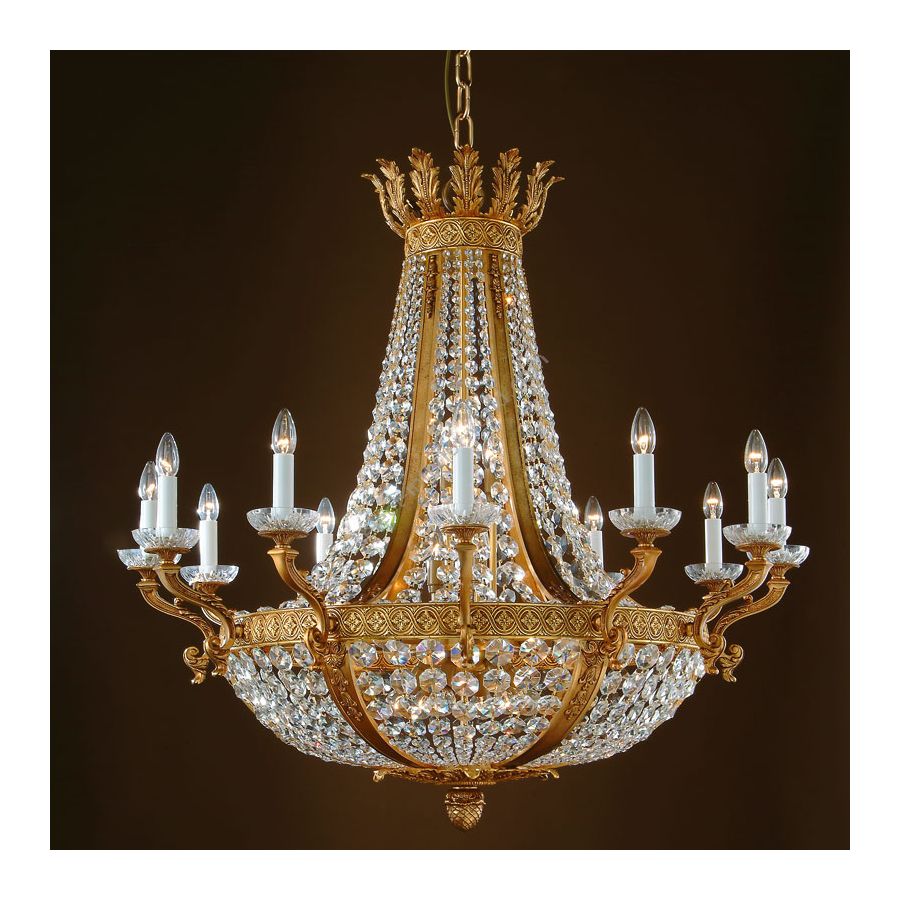 French Gold finish, Swarovski elements type crystal