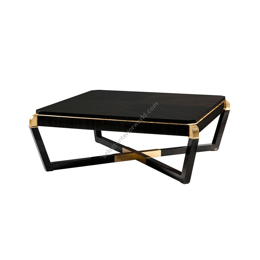 Coffee table / High Gloss Makassar finish