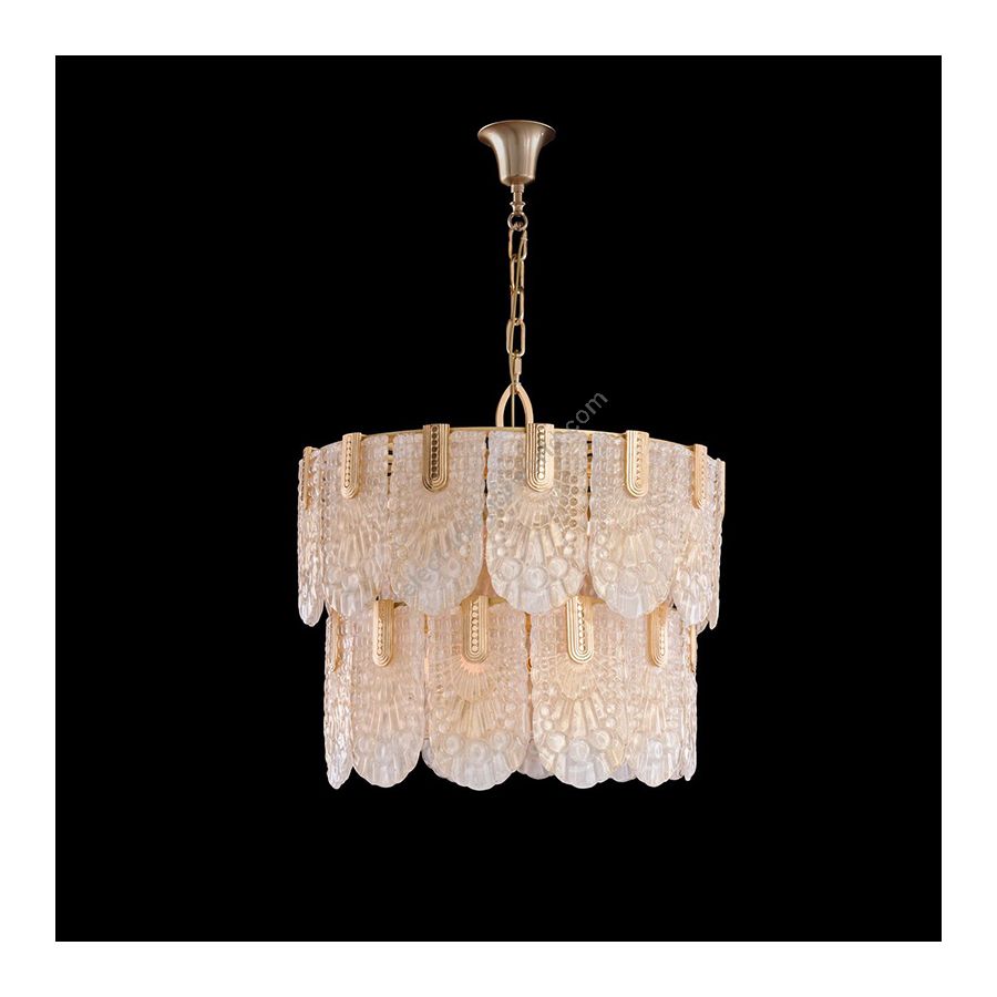 Antique Gold Plated Finish / 24K Gold Venetian Glass