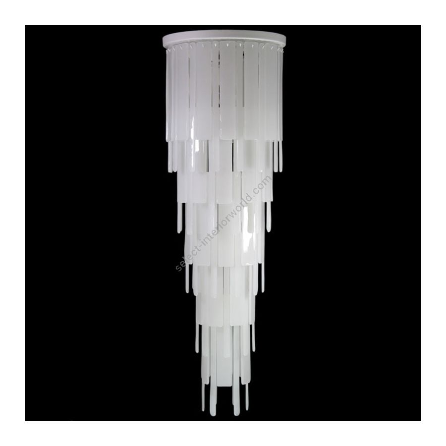 Opaque White Finish / White Silk Glass