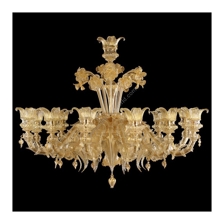 Clear with Gold Glass