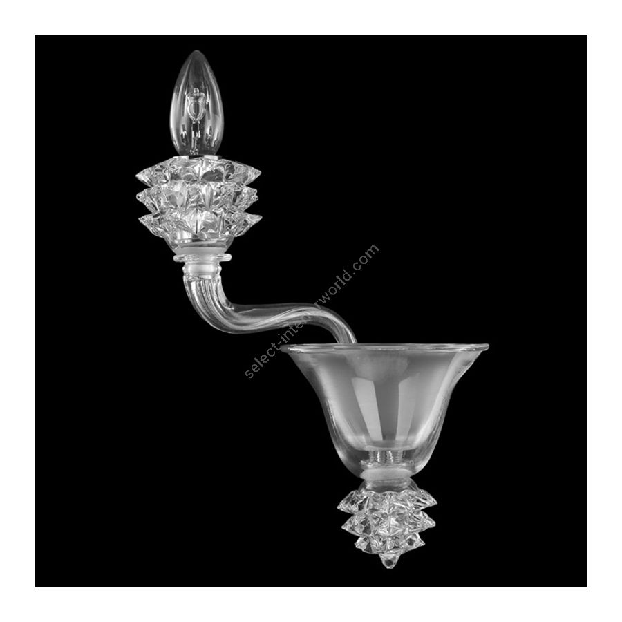 Clear Glass / 1 light (cm.: 35 x 15 x 35 / inch.: 13.77" x 5.90" x 13.77")